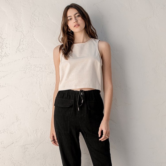 Lulus Straight to Style Beige Sleeveless Crop Top - Picture 12 of 16